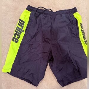 Prince Black Shorts with Neon Accents